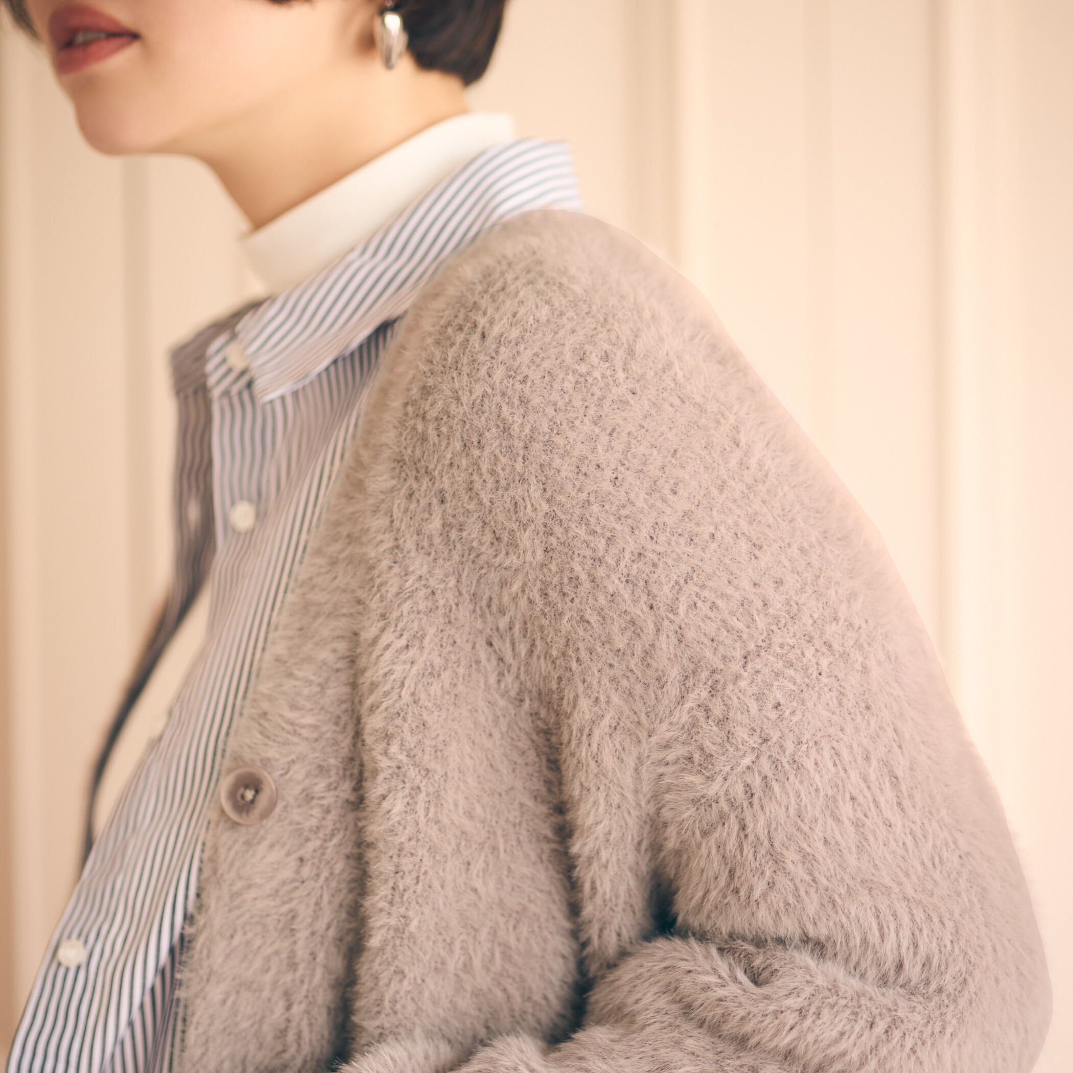 シャギーニットカーディガン☆