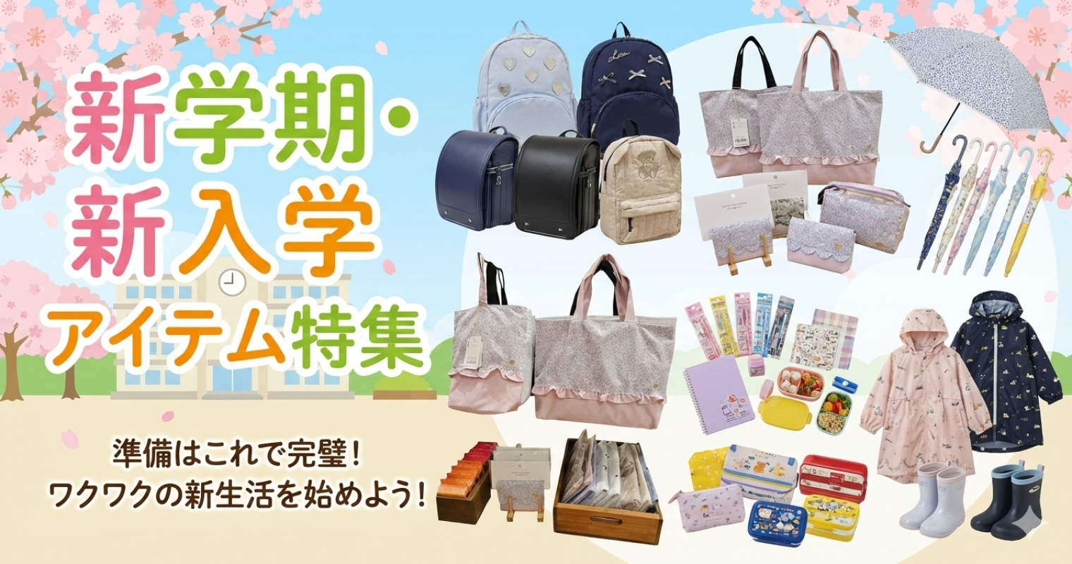 新学期・新入学アイテム特集（2026）
