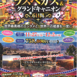 ✨ラスベガス＆グランドキャニオン６日間✨ 富山空港発着