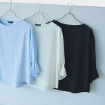 【接触冷感】キャンディスリーブ カットソー★