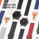 THE CLOCK HOUSEカスタマイズウォッチより、手書き風インデックスの三針モデルが発売！