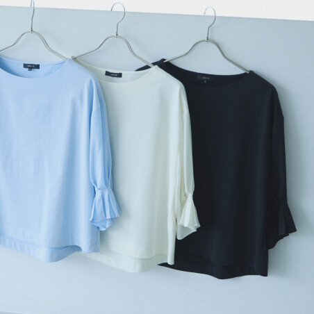 【接触冷感】キャンディスリーブ カットソー★