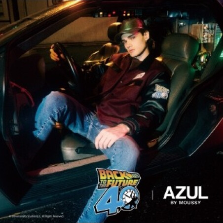 AZUL BY MOUSSYが映画「バック・トゥ・ザ・フューチャー」とのコラボアイテムを10月21日(火)に店舗発売開始‼︎