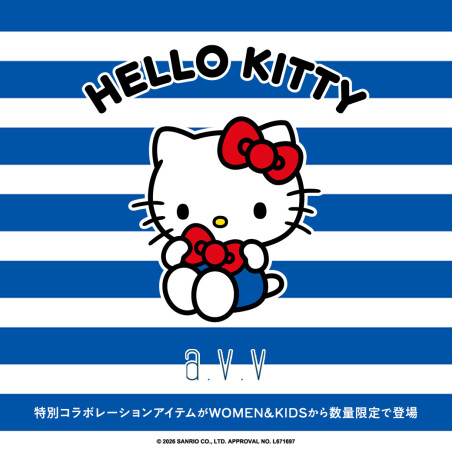【HELLO KITTY × a.v.v】夏気分を盛り上げる、別注デザインTシャツ＆バッグが登場！