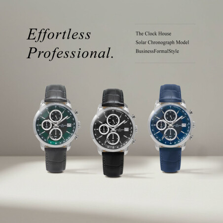THE CLOCK HOUSEよりクラシカルな造形とエフォートレスな使用感を両立した新定番ソーラークロノグラフ登場